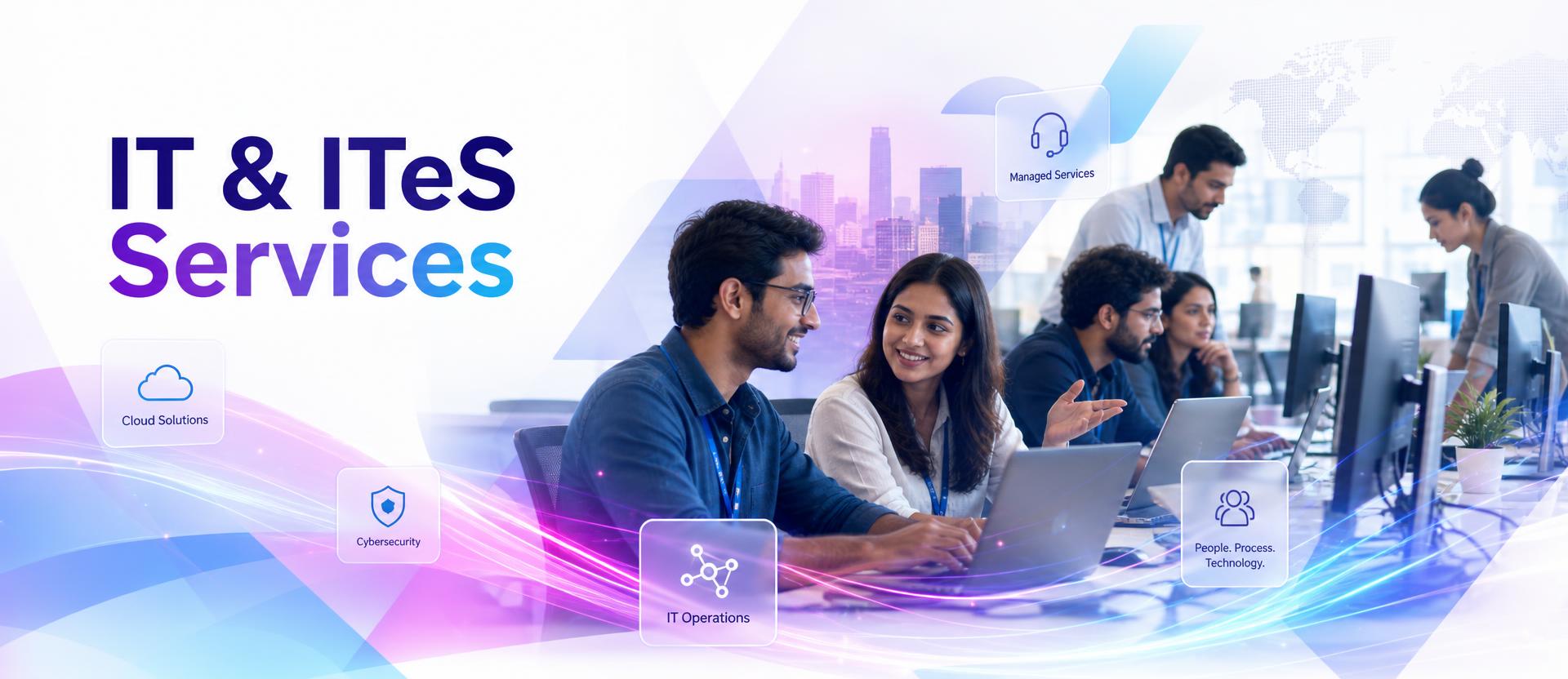 Enterprise IT and ITeS services — applications, infrastructure and service desk